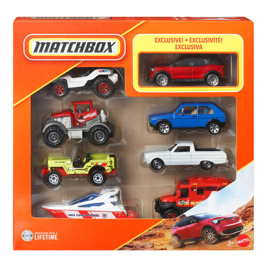 Matchbox Set Of 8 HVR81 Mattel Toy Cars Collection (HVR81)