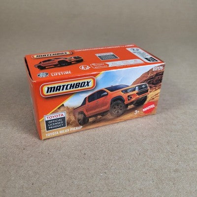2026 Matchbox MBX Toyota Hilux Pickup #7 Orange Power Grabs