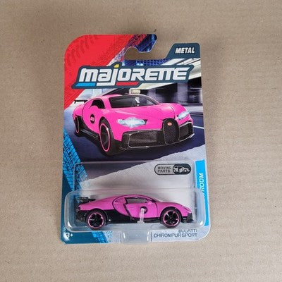 2025 Majorette Bugatti Chiron Pur Sport Pink Showroom Chase