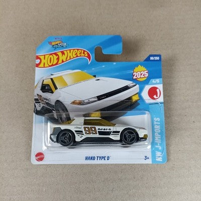 Hot Wheels 2025 Hako Type D White #98 HW J-imports Short Card