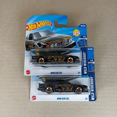 2025 Hot Wheels Set 2x BMW 635 CSi Schwarz Short Card
