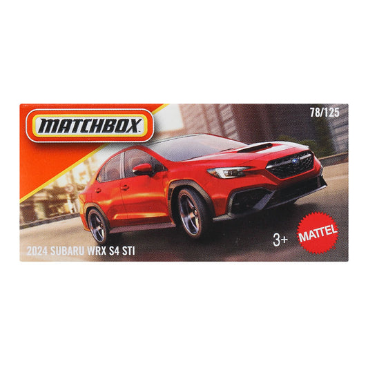 Matchbox Power Grabs 2024 Subaru WRX S4 Sti Toy Car (DNK70)