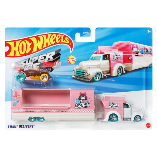 Hot Wheels Sweet Delivery Super Hauler Diecast Vehicle (BDW51)