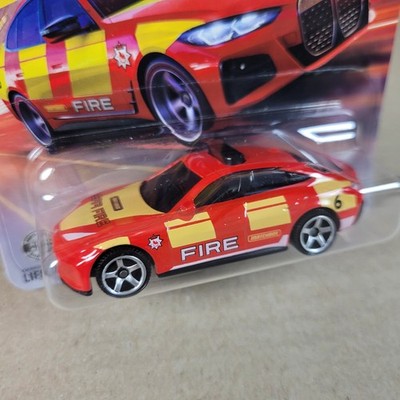 2026 Matchbox BMW i4 Police #74 Rot Gelb Short Card