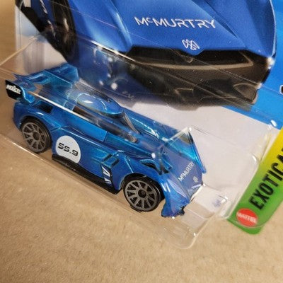 2025 Hot Wheels McMurtry Speirling Blue Peak Pursuit Short Card