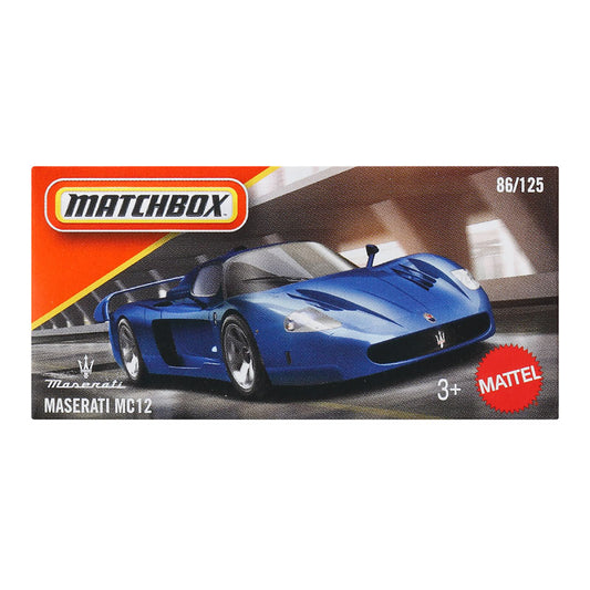Matchbox Power Grabs Maserati MC12 Toy Car (DNK70)