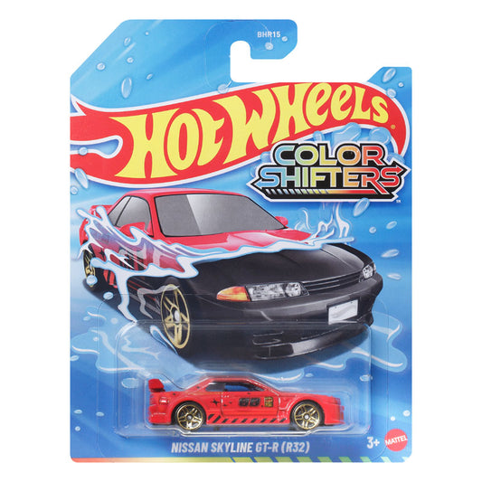 Hot Wheels Color Shifters Nissan Skyline GT-R R32 Chromatic Lightning Toy Car (BHR15)