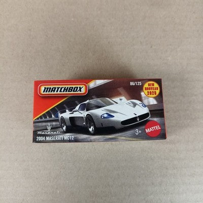 2025 Matchbox Power Grabs 2004 Maserati MC12 White