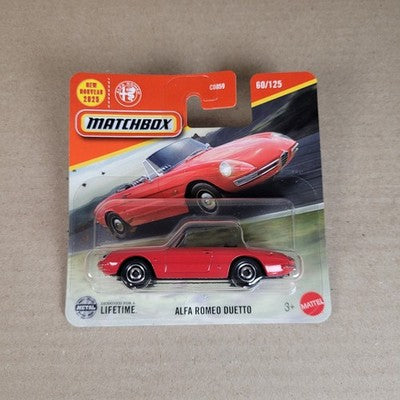 2025 Matchbox Alfa Romeo Duetto  Rot Short Card
