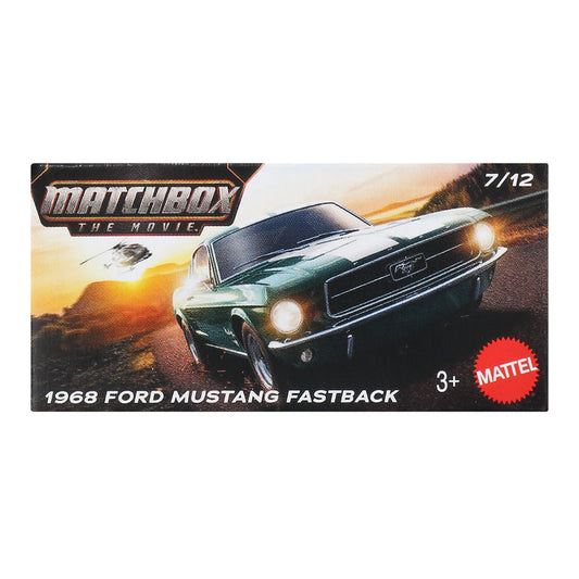 Matchbox Power Grabs 1968 Ford Mustang Fastback Diecast Toy Car (DNK70)