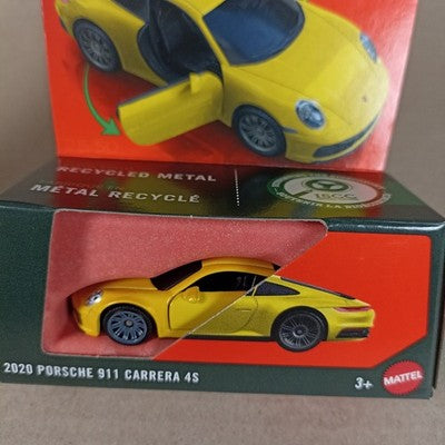 2025 Matchbox Moving Parts 2020 Porsche 911 Carrera 4S Yellow