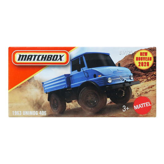 Matchbox Power Grabs 1963 Unimog 406 Toy Car (DNK70)