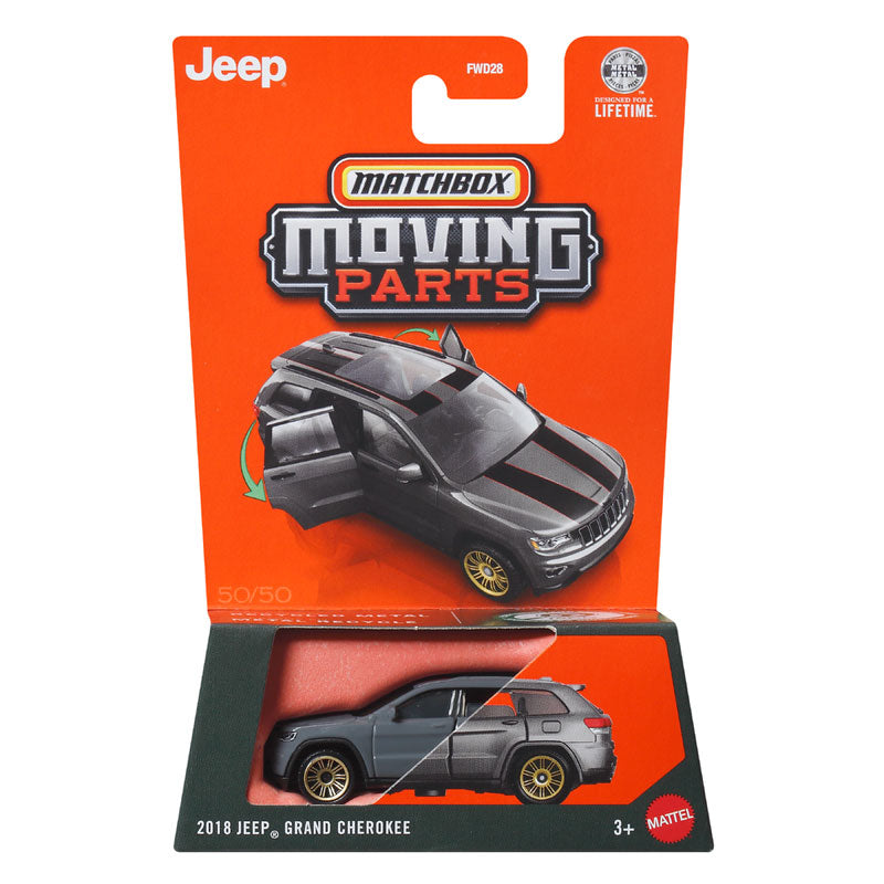 Matchbox Moving Parts 2018 Jeep Grand Cherokee Toy Vehicle (FWD28)