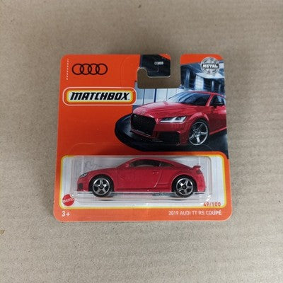 2022 Matchbox 2019 Audi TT RS Coupe Rot #49 Short Card