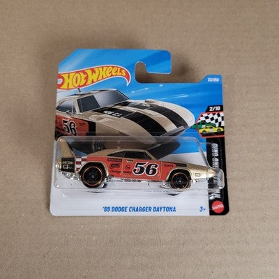 2026 Hot Wheels '69 Dodge Charger Daytona Gold #23 Starting Grid Short Card
