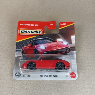 2025 Matchbox Porsche 911 Targa Rot Short Card #34