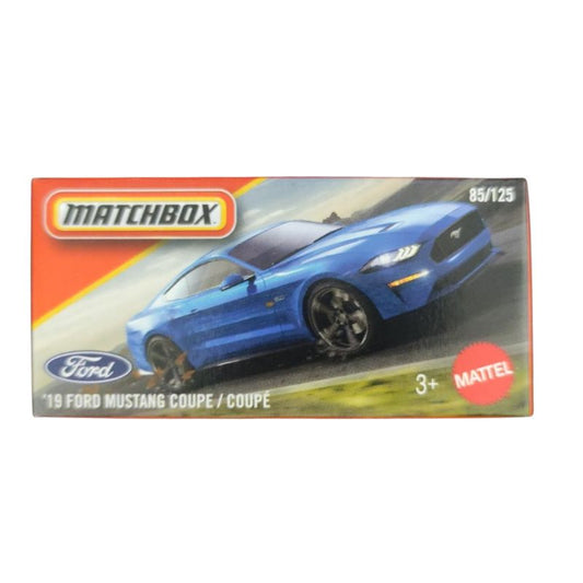 Matchbox Power Grabs 2019 Ford Mustang Coupe Diecast Toy Car (DNK70)