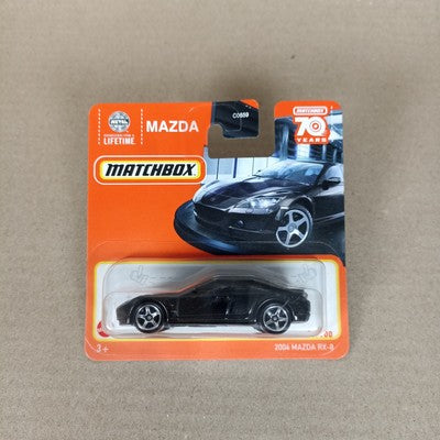 Matchbox 2004 Mazda RX-8 Black #49 2023 Short Card