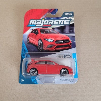Majorette Mercedes Benz AMG A 35 Red Showroom