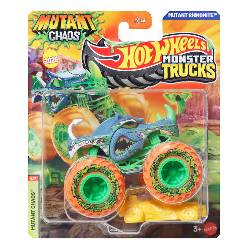 Hot Wheels Monster Trucks Mutant Rhinomite Vehicle (FYJ44)