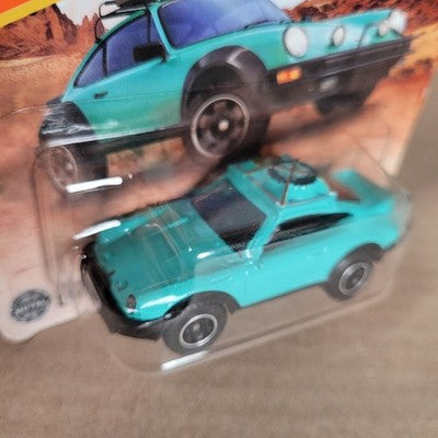 2025 Matchbox 1985 Porsche 911 Rally Grün Short Card