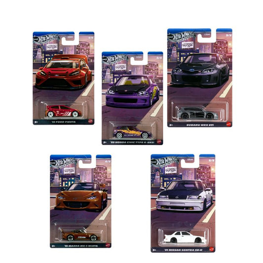 Hot Wheels Compact Kings Set Of 5 Toy Cars Collection (JLT20)