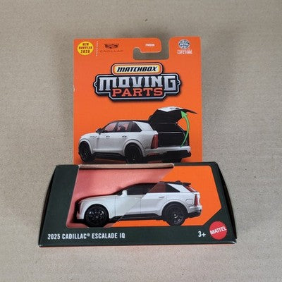2025 Matchbox Moving Parts 2025 Cadillac Escalade IQ White 37 Card Not Perfect