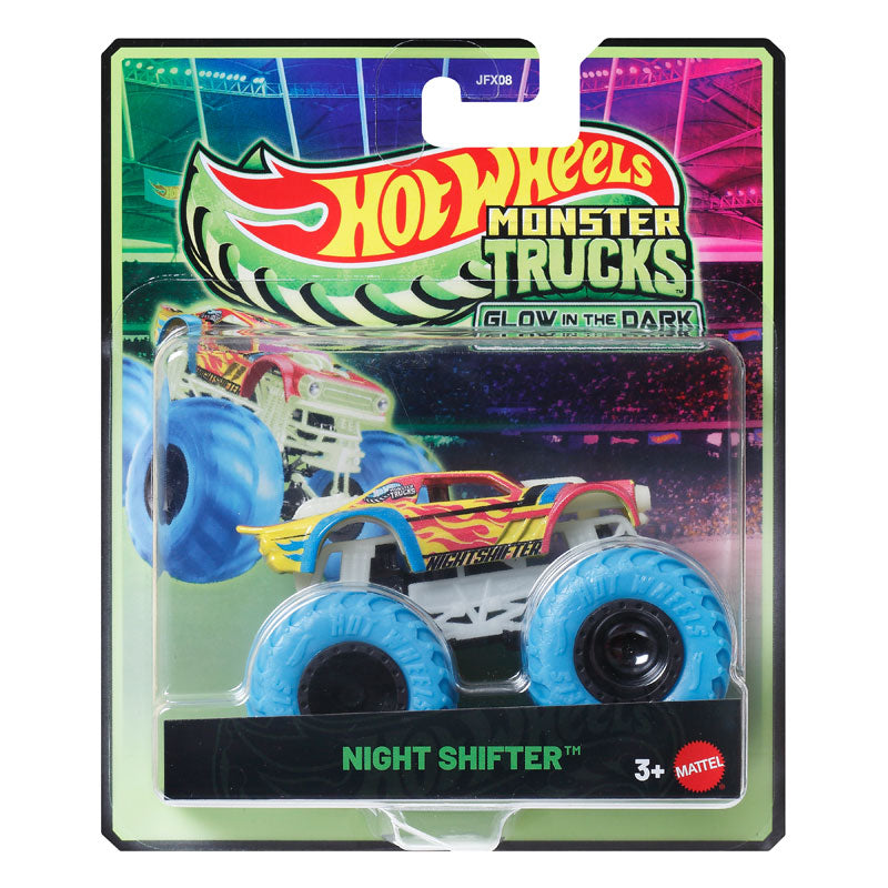 Hot Wheels Monster Trucks Glow In The Dark Night Shifter Vehicle (JFX08)