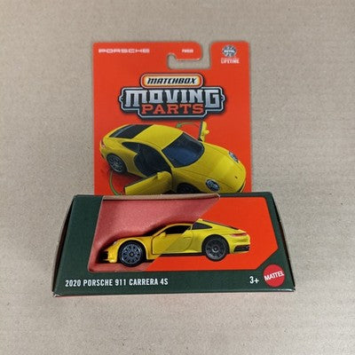 2025 Matchbox Moving Parts 2020 Porsche 911 Carrera 4S Yellow