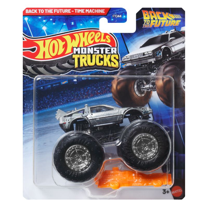 Hot Wheels Monster Trucks Back To The Future Time Machine Diecast Vehicle (FYJ44)