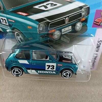 Hot Wheels 73 Honda Civic Custom Green Compact Kings Short Card 2024