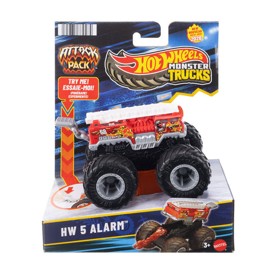 Hot Wheels Monster Trucks Attack Pack 5-Alarm Vehicle (JMK92)
