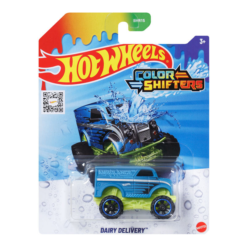 Hot Wheels Color Shifters Dairy Delivery Chromatic Lightning Vehicle (BHR15)