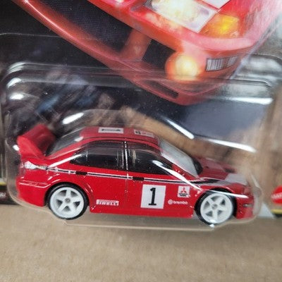 2026 Hot Wheels Car Culture Thrill Climbers Mitsubishi Lancer Evo VI rot