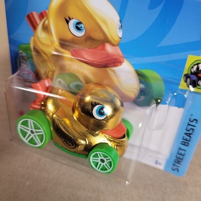 2022 Hot Wheels Duck N Roll Gold HW Street Beasts TH Treasure Hunt Short Card