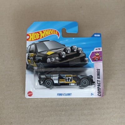 Hot Wheels Ford Escort Compact Kings #113 Black Short Card