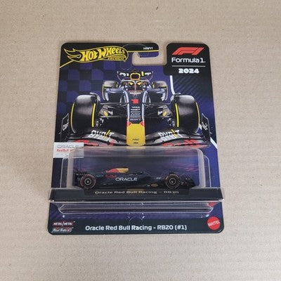 Lot 2x Hot Wheels Premium F1 Oracle Red Bull RB20 (#1) Max (#11) Perez