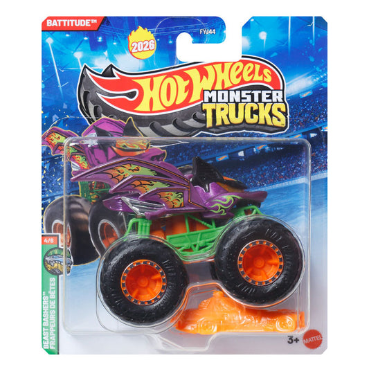 Hot Wheels Monster Trucks Battitude Vehicle (FYJ44)