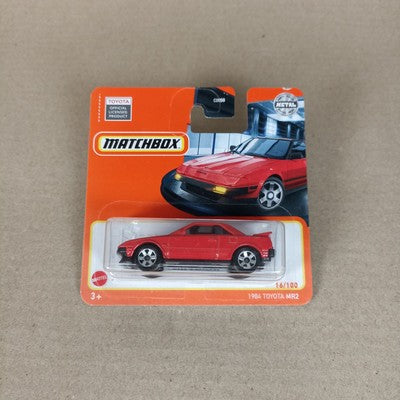 Matchbox 1984 Toyota MR2 Red #16 Short Card