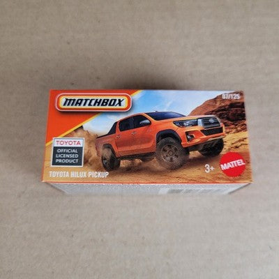 2026 Matchbox MBX Toyota Hilux Pickup #7 Orange Power Grabs
