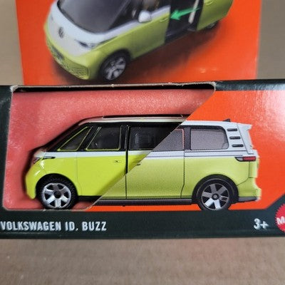2025 Matchbox Moving Parts 2024 Volkswagen ID. Buzz Yellow #34 Card Not Perfect
