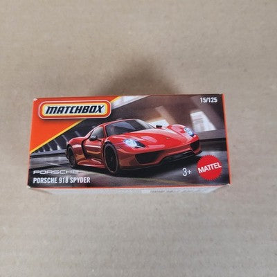 2026 Matchbox  Porsche 918 Spyder Red Power Grabs 15/125