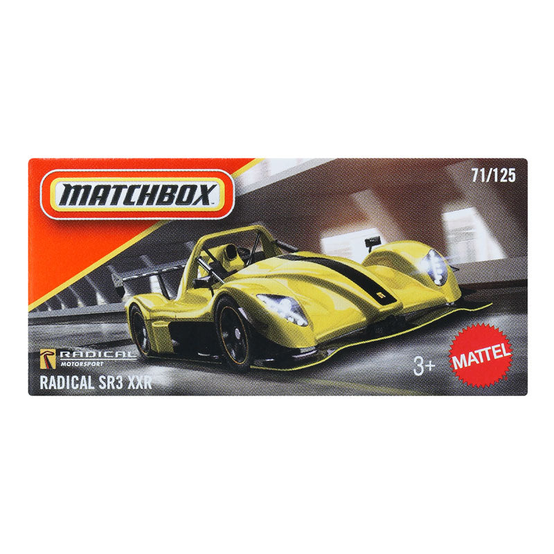 Matchbox Power Grabs Radical SR3 XXR Toy Car For Collectors (DNK70)