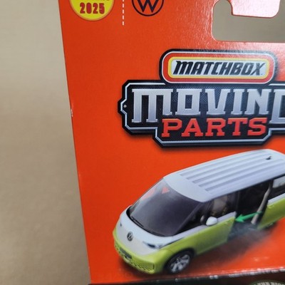 2025 Matchbox Moving Parts 2024 Volkswagen ID. Buzz Yellow #34 Card Not Perfect