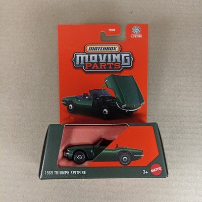 Matchbox 1969 Triumph Spitfire Green Moving Parts 2025 #47
