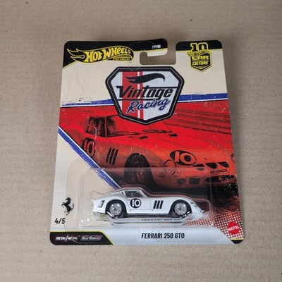 2026 Hot Wheels Premium Vintage Racing Ferrari 250 GTO White