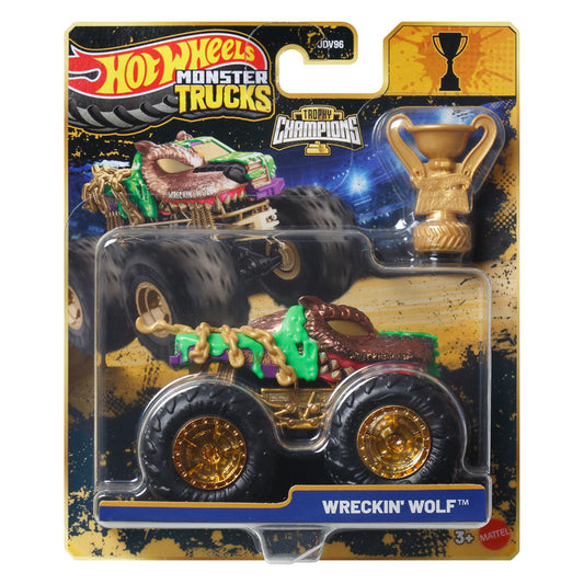 Hot Wheels Monster Trucks Wreckin' Wolf Bigfoot 50th Anniversary Edition (JDV96)