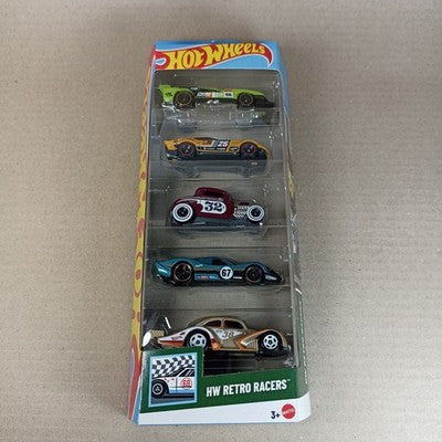 2025 Hot Wheels 5er-Pack HW Retro Racers GT-Scorcher