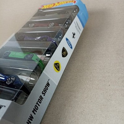 Hot Wheels 2025 HW Motor Show 5-Pack Ferrari Aston Ford Lamborghini Lotus
