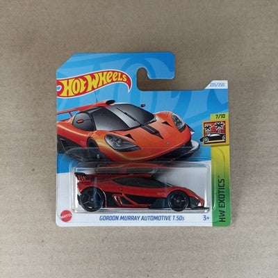 Hot Wheels 2024 Mainline Gordon Murray Automotive T.50s Orange Red Short Card